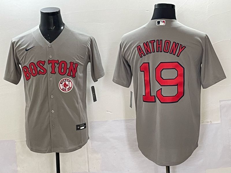 Men Boston Red Sox Nike #19 Anthony Grey 2025 MLB Jersey 01